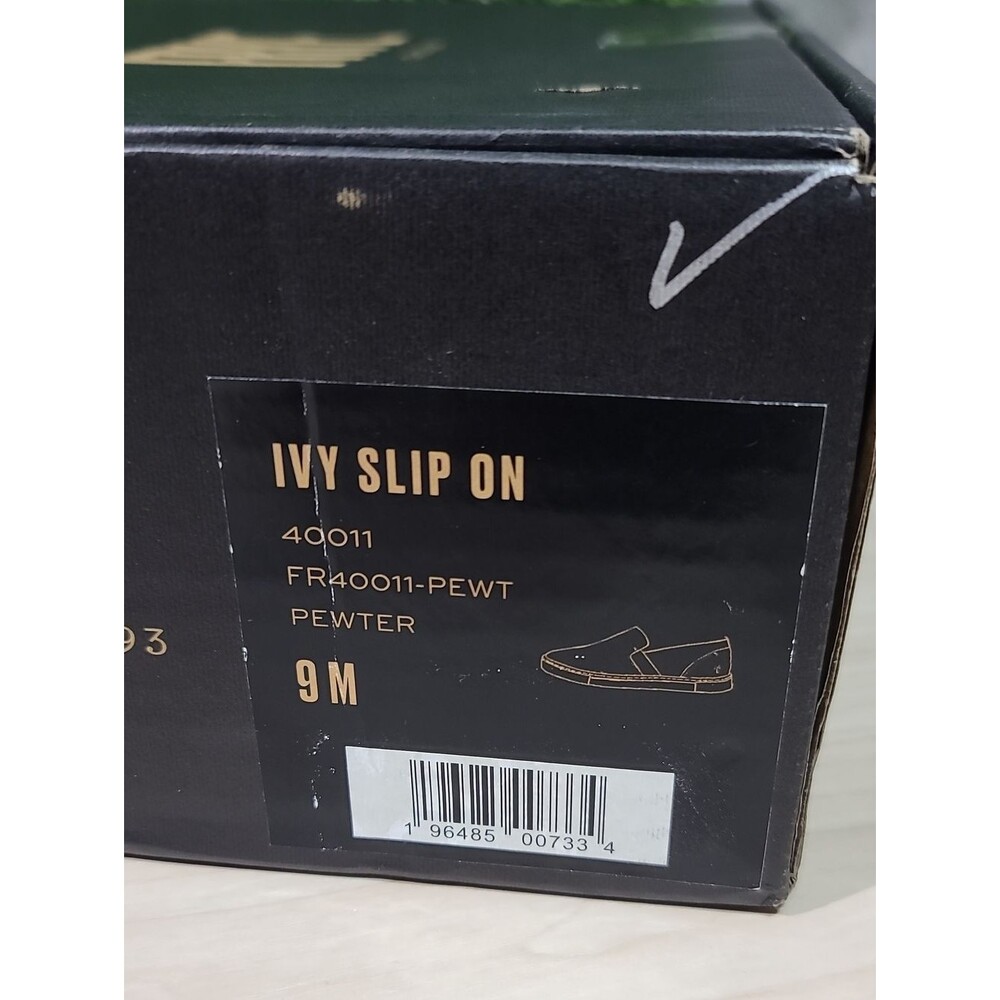 Frye Ivy Slip On / Pewter US Women's 9 M New - Picture 8 of 9